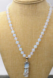 Dragon Gemstone Healing Chakra Reiki Opal Opalite Stone Pendant Necklace