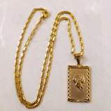 Titanium 18K Floral Necklace Women Stainless Steel Jewelry Chain Gift
