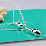 Conch Pendants Necklace 925 Sterling Silver for Women