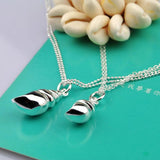 Conch Pendants Necklace 925 Sterling Silver for Women
