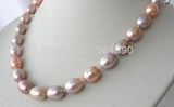 Elegant 13mm Multicolor Freshwater Pearl Necklace