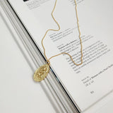 925 Silver Mother Child Pendant Necklace Oval Round Tag Women Necklaces