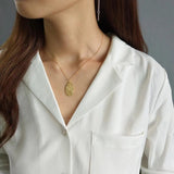 925 Silver Mother Child Pendant Necklace Oval Round Tag Women Necklaces
