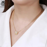 Natural Opal Butterfly Necklace Sterling Silver Gemstone Pendant