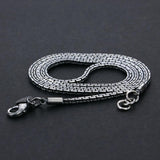Men's 925 Thai Silver Necklace Zygote Chain Contracted Style Male Silver Jewelry