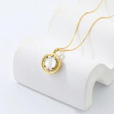 F.I.N.S 925 Silver Sun Necklace Shell Pendant Chain Jewelry