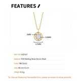 F.I.N.S 925 Silver Sun Necklace Shell Pendant Chain Jewelry