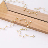 925 Silver Neckband Pearl Bead Choker Necklace Women Wedding Jewelry