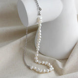 925 Silver Planet Pearl Short Necklace Women Jewelry Choker Gift
