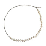 925 Silver Planet Pearl Short Necklace Women Jewelry Choker Gift