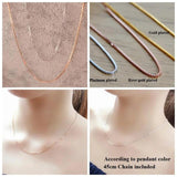 Almei Yellow Citrine Silver Pendant Necklace OL Style