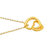 14k Heart Love Pendant Necklace Fine Plated Jewelry Birthday Gift