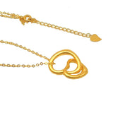 14k Heart Love Pendant Necklace Fine Plated Jewelry Birthday Gift