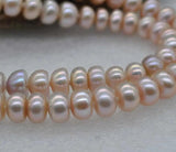 Rainbow Lavender Freshwater Pearl Necklace 18'' 925 Sterling Silver Clasp