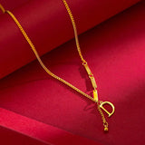 18K English Letter D Pendant Chain Necklace for Women Mom Birthday