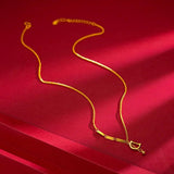 18K English Letter D Pendant Chain Necklace for Women Mom Birthday