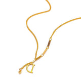 18K English Letter D Pendant Chain Necklace for Women Mom Birthday