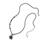 S925 Sterling Silver Necklace with Gemstone Pendant
