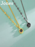 S925 Sterling Silver Necklace with Gemstone Pendant
