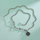 S925 Sterling Silver Necklace with Gemstone Pendant