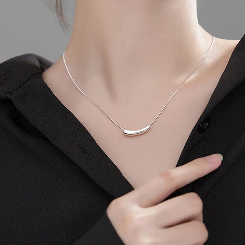 Sweet S925 Silver Water Drop Clavicle Chain Necklace