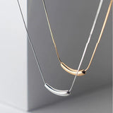 Sweet S925 Silver Water Drop Clavicle Chain Necklace