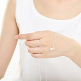 925 Silver Grey Whale Pendant Necklace Romantic for Woman Fish Jewelry
