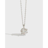 925 Silver Zircon Pendant Necklace Fine Jewelry