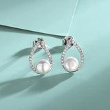 S925 Sterling Silver Drop-Shaped Earrings Necklace Set