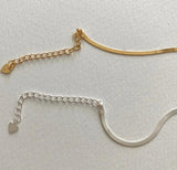 925 Sterling Silver Herringbone Chain Necklace for Women Men