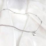 925 Sterling Silver LUCKY Beads Choker Necklace