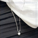 925 Sterling Silver LUCKY Beads Choker Necklace