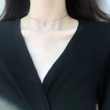 925 Sterling Silver LUCKY Beads Choker Necklace