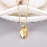 14k Yellow Plated Irregular Necklace for Women's Birthday Party