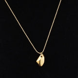 14k Yellow Plated Irregular Necklace for Women's Birthday Party