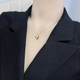14k Yellow Plated Irregular Necklace for Women's Birthday Party