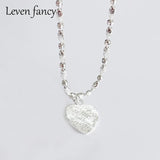 925 Silver Olive Chain Heart Pendant Gift for Women