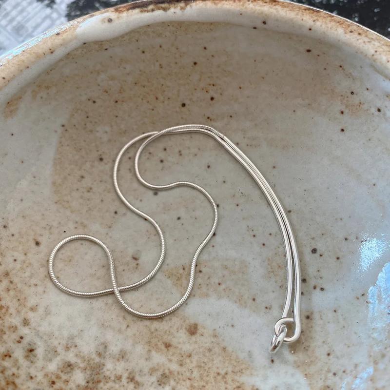 925 Silver Hook Knot Choker Necklace for Women