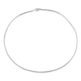 925 Silver Hook Knot Choker Necklace for Women