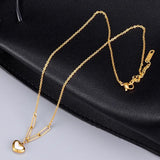 18k Peach Heart Pendant Necklace for Women