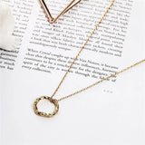925 Silver Circle Pendant Necklace for Women YMN185