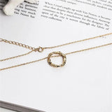 925 Silver Circle Pendant Necklace for Women YMN185