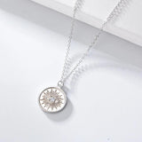 925 Silver Devil Eye Pendant Choker Necklace for Women Zircon Jewelry