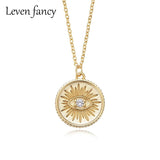 925 Silver Devil Eye Pendant Choker Necklace for Women Zircon Jewelry
