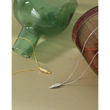 925 Silver Chain Necklace Korea Lips Pendant YMN197