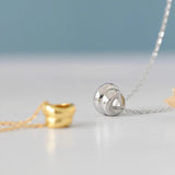 925 Silver Chain Necklace with Shell Pendant YMN195