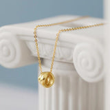 925 Silver Chain Necklace with Shell Pendant YMN195