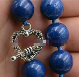 12mm Egyptian Lapis Lazuli Round Beads Gemstone Necklace 18