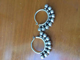 Rare Tibetan Women Jewelry Miao Silver Earring Pair
