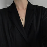 925 Silver Necklaces Water Drop Bead Pendant Necklace YMN180
